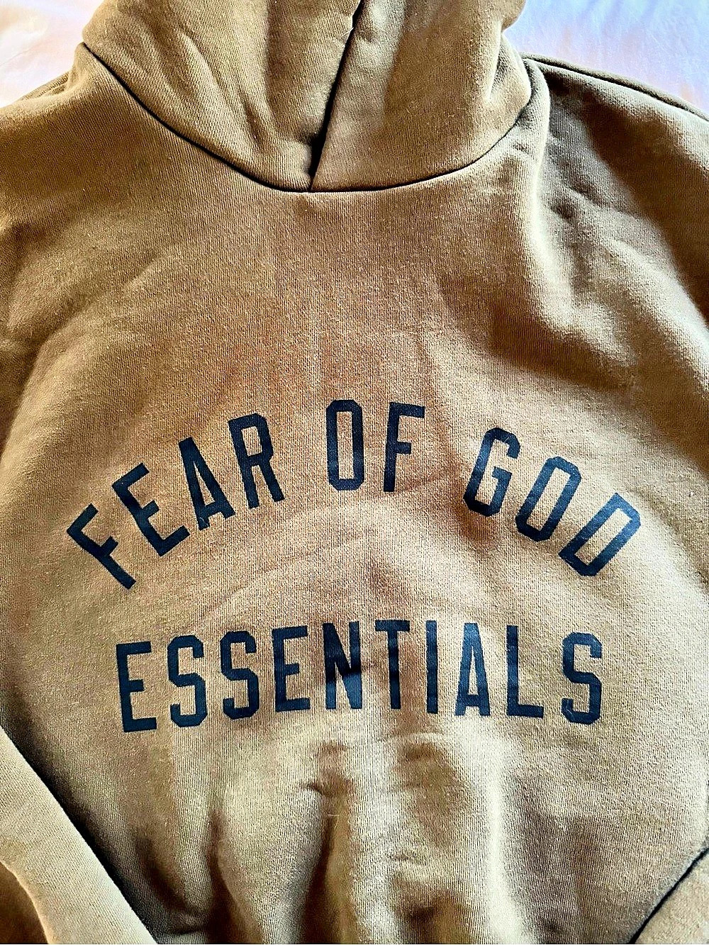 Fear of God NWOT Essentials Hoodie Pullover Hoodie in Khaki Green Size Medium